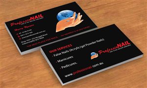 Business Card Design by Sbss for ProfessioNAIL Indooroopilly | Design: #2163538