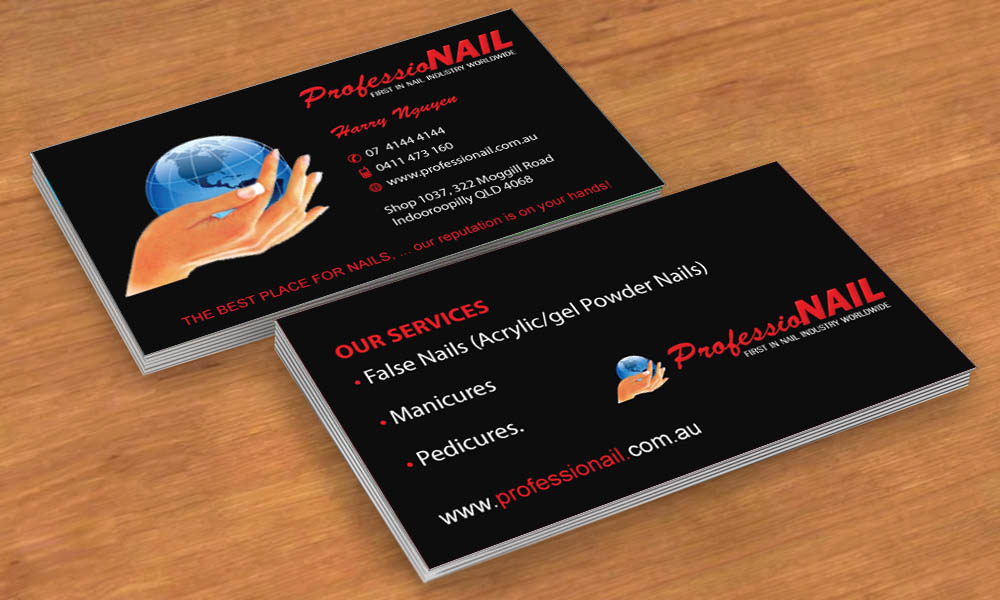 Visitenkarten-Design von Sbss für ProfessioNAIL Indooroopilly | Design #2163545