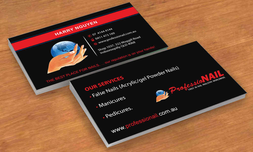 Business Card Design by Sbss for ProfessioNAIL Indooroopilly | Design #2163675