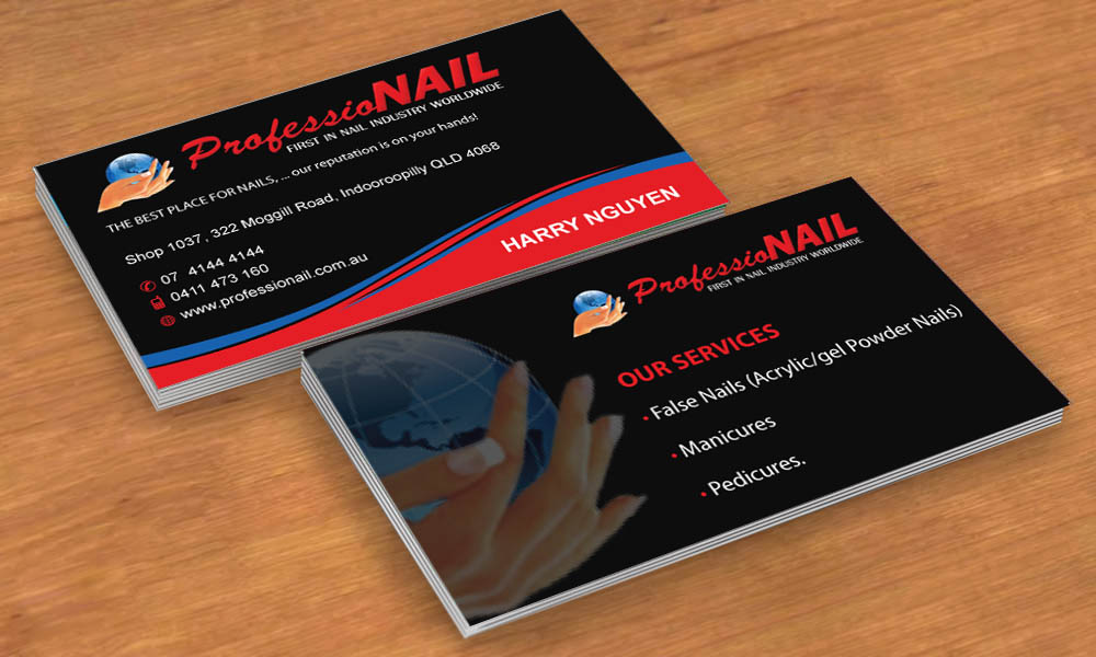 Visitenkarten-Design von Sbss für ProfessioNAIL Indooroopilly | Design #2163681