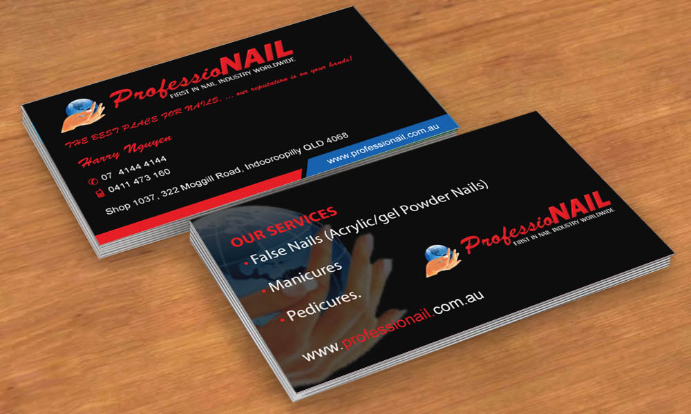 Visitenkarten-Design von Sbss für ProfessioNAIL Indooroopilly | Design #2163691
