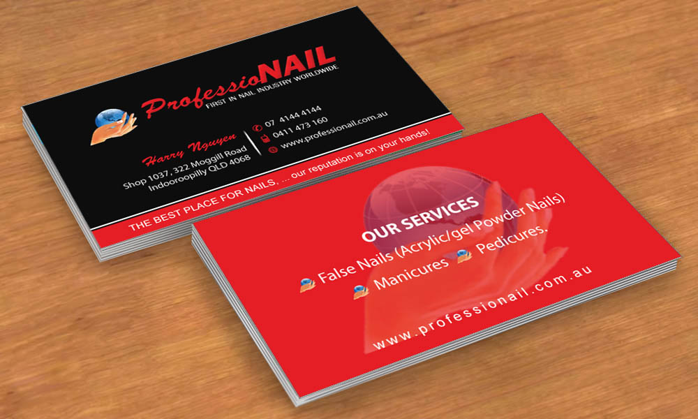 Business Card Design by Sbss for ProfessioNAIL Indooroopilly | Design #2163700