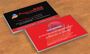 Business Card Design by Sbss for ProfessioNAIL Indooroopilly | Design: #2163700