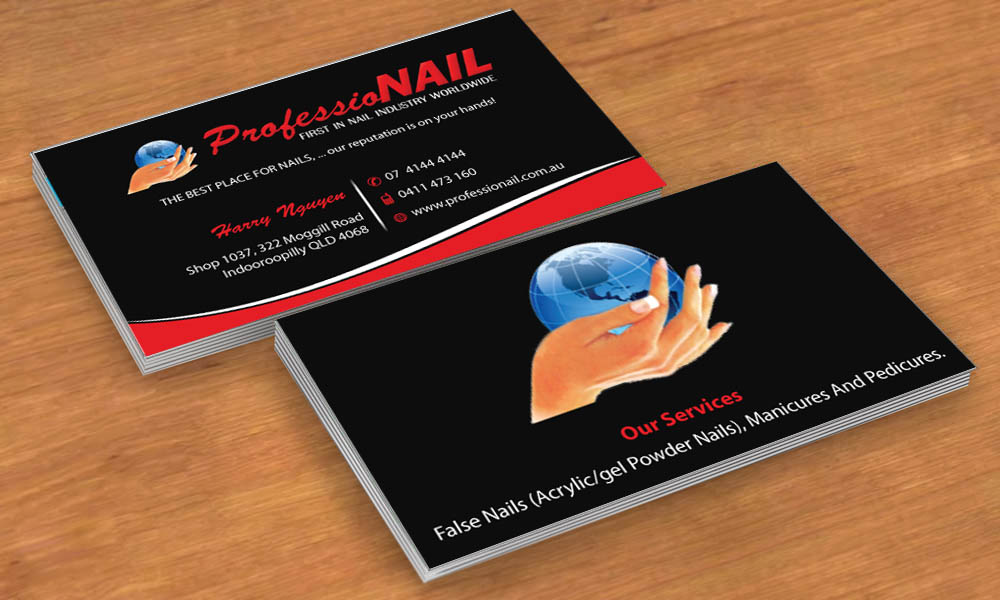 Business Card Design by Sbss for ProfessioNAIL Indooroopilly | Design #2163745