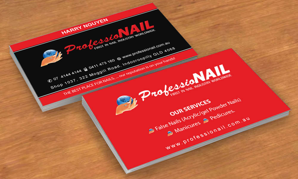 Business Card Design by Sbss for ProfessioNAIL Indooroopilly | Design #2163763