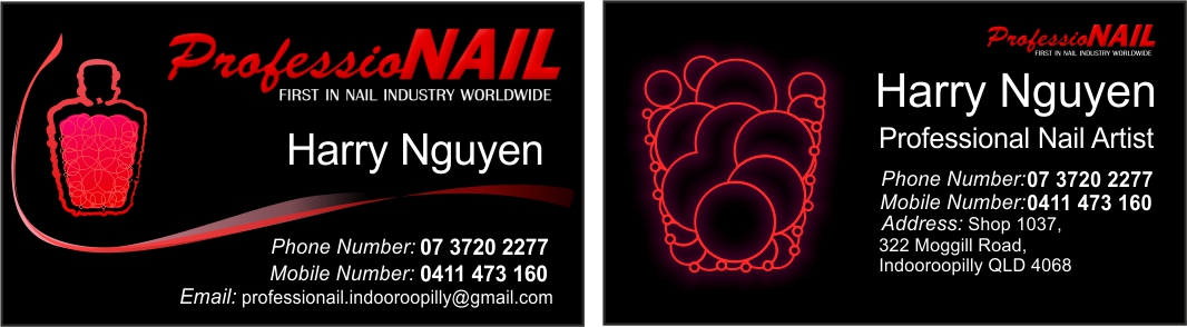 Business Card Design by Superloika for ProfessioNAIL Indooroopilly | Design #2187443