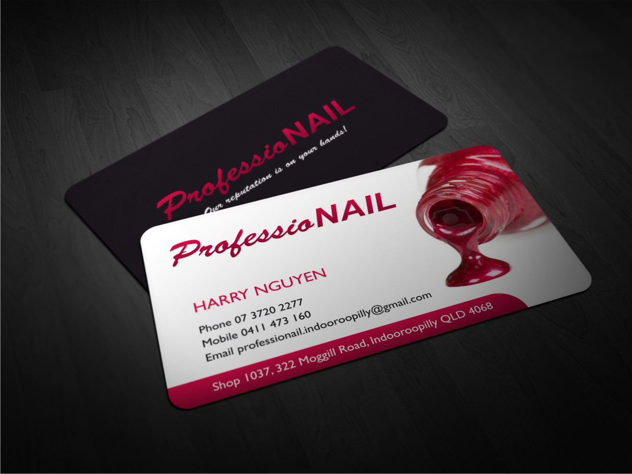 Business Card Design by Atvento Graphics for ProfessioNAIL Indooroopilly | Design #2178448