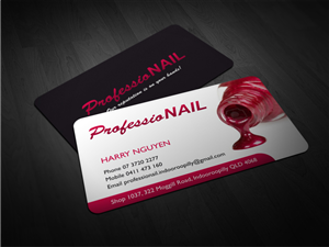 Business Card Design by Atvento Graphics for ProfessioNAIL Indooroopilly | Design: #2178448