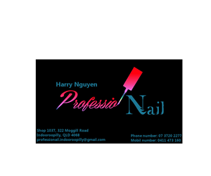 Business Card Design by bear6mm696 for ProfessioNAIL Indooroopilly | Design: #2195145