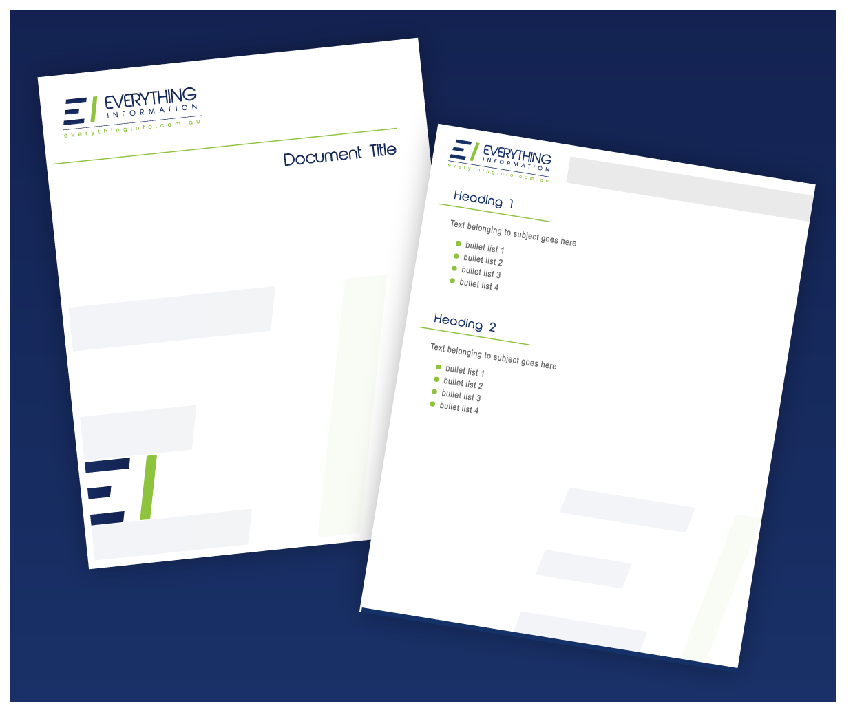 Stationery Design by wolf for Everything Information Pty Ltd | Design #2174941