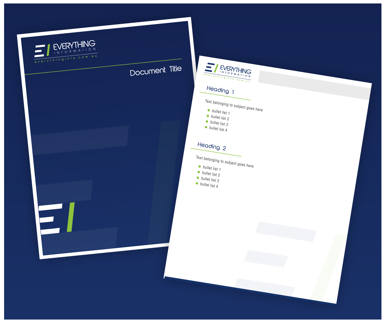 Stationery Design by wolf for Everything Information Pty Ltd | Design #2174942