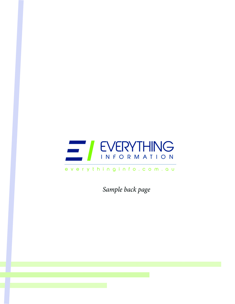 Schreibwaren-Design von Andrea für Everything Information Pty Ltd | Design #2173881