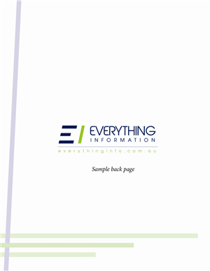 Diseño de Papelería por Andrea para Everything Information Pty Ltd | Diseño: #2173881