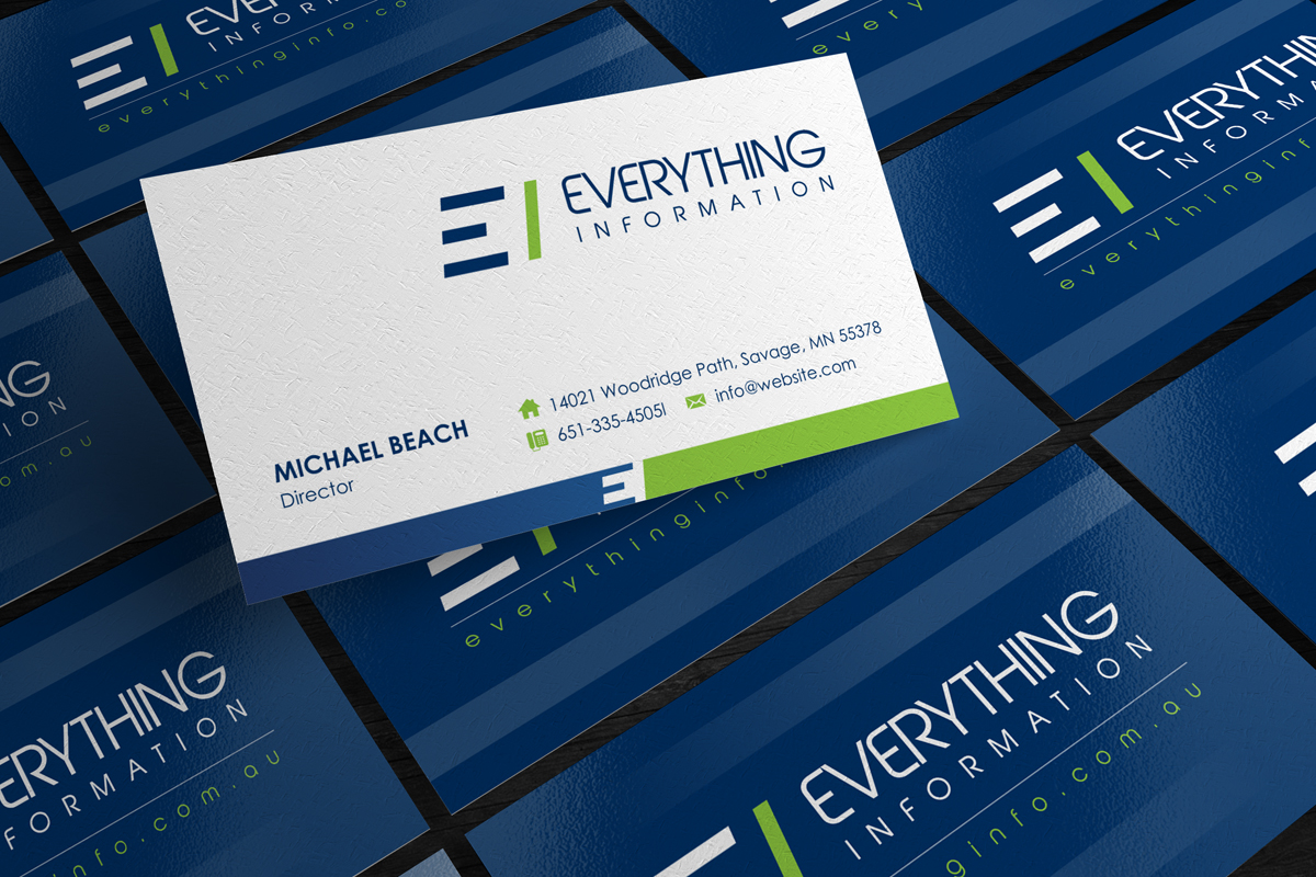 Schreibwaren-Design von logodentity für Everything Information Pty Ltd | Design #2177717