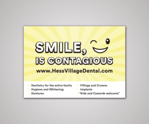 Billboard design for a dental office.  10 feet x 20 feet in size. | Billboard Design by R M