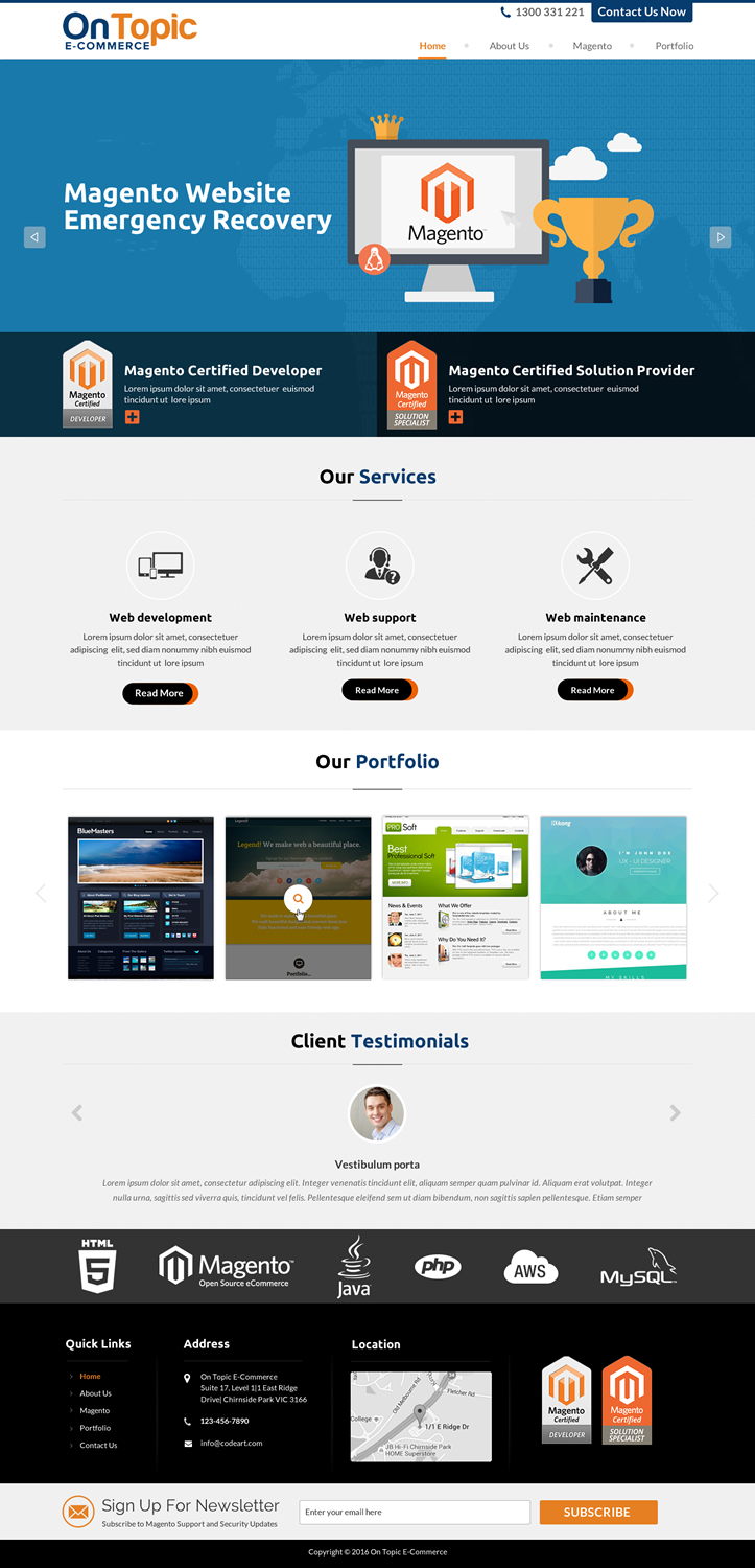 Web Design by Sbss for this project | Design #10287550
