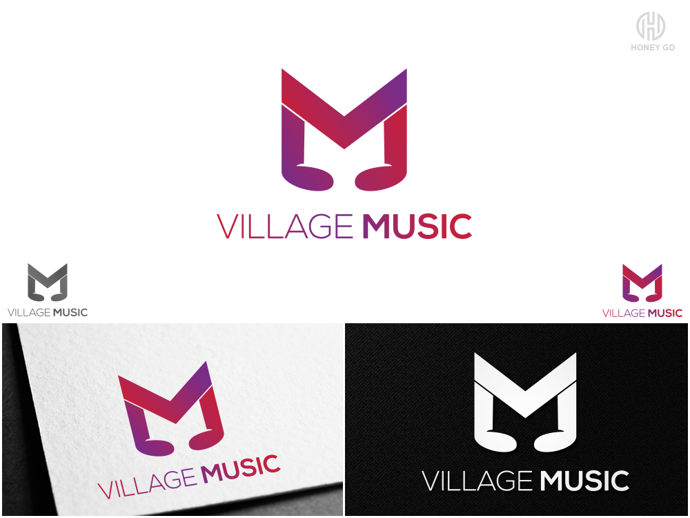 Logo Design by Honey GD for Village Music School | Design #10251062