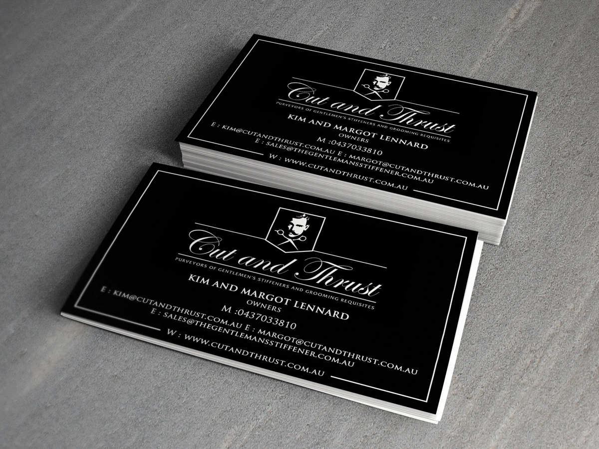 Business Card Design by Sandaruwan for Cut and Thrust | Design #10227643