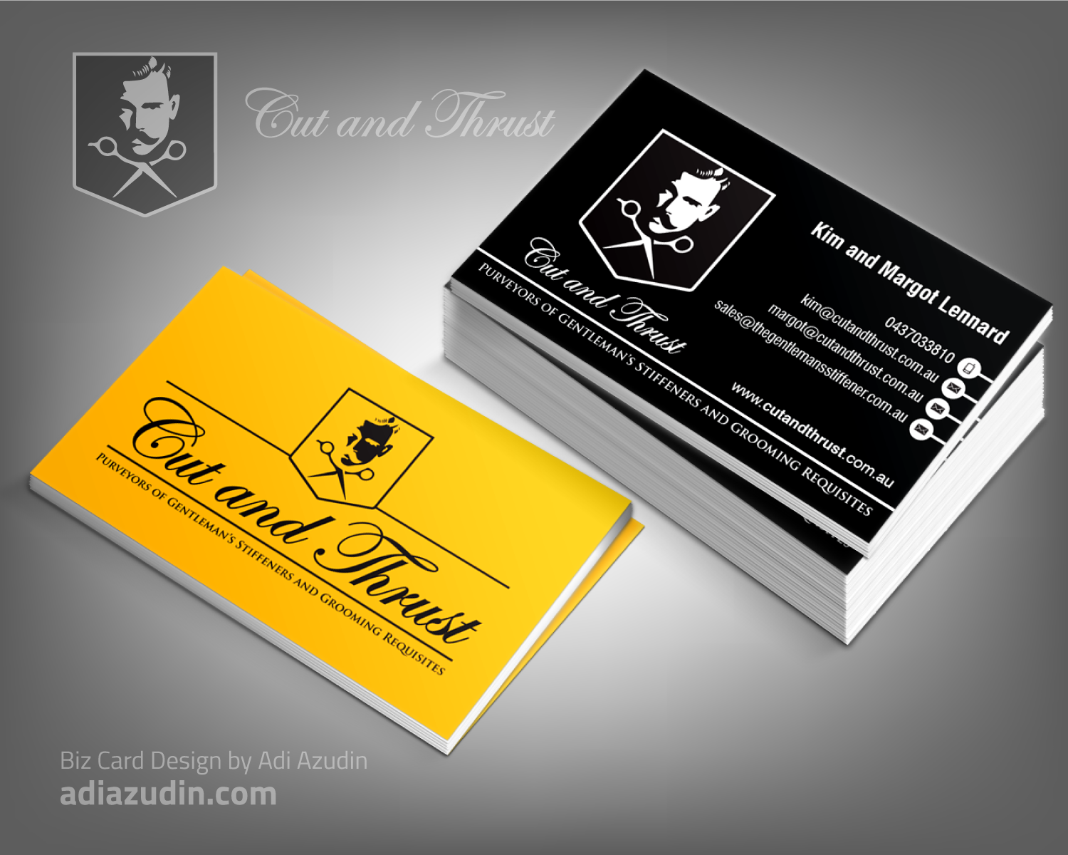 Design de Carte de Visite par adiazudin pour Cut and Thrust | Design #10223411