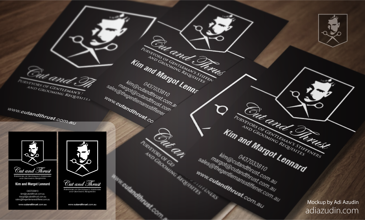 Business Card Design by adiazudin for Cut and Thrust | Design #10234570