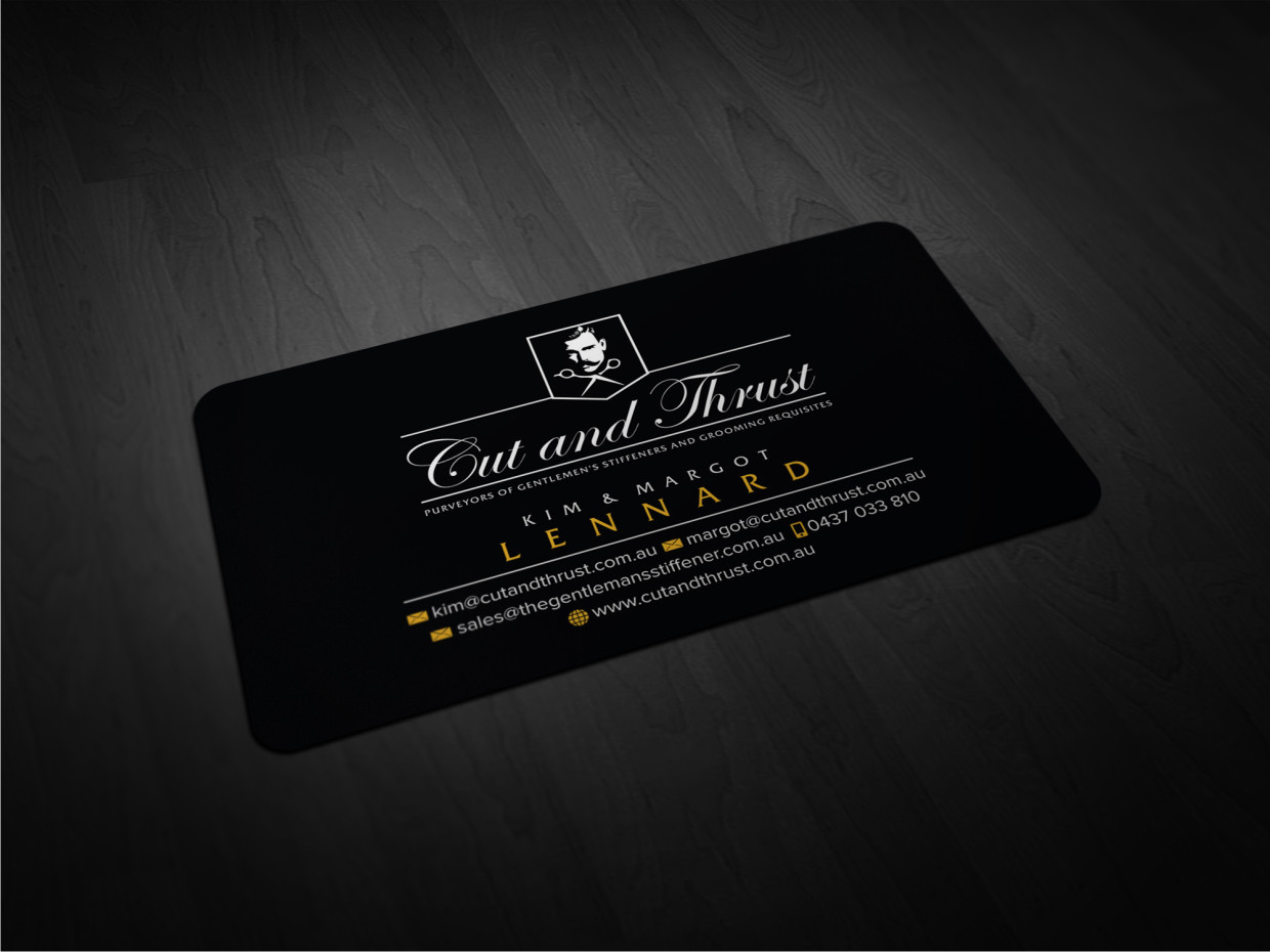 Business Card Design by Atvento Graphics for Cut and Thrust | Design #10241274
