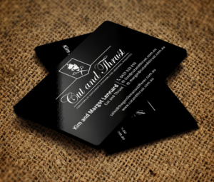 Design de Carte de Visite par Verified artistry (Design garden) pour Cut and Thrust | Design : #10255649