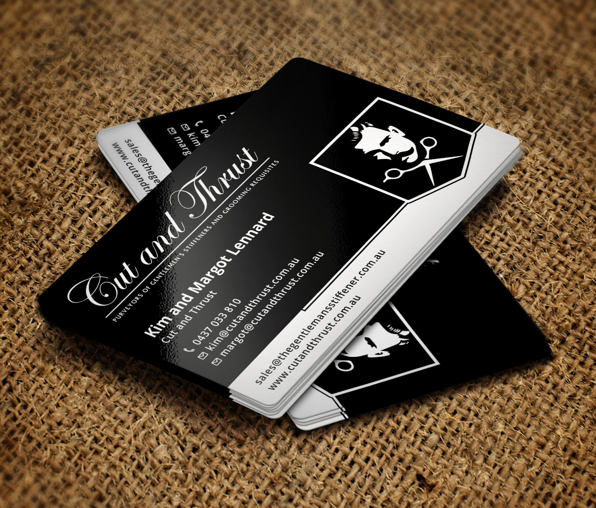Business Card Design by Verified artistry (Design garden) for Cut and Thrust | Design #10255652