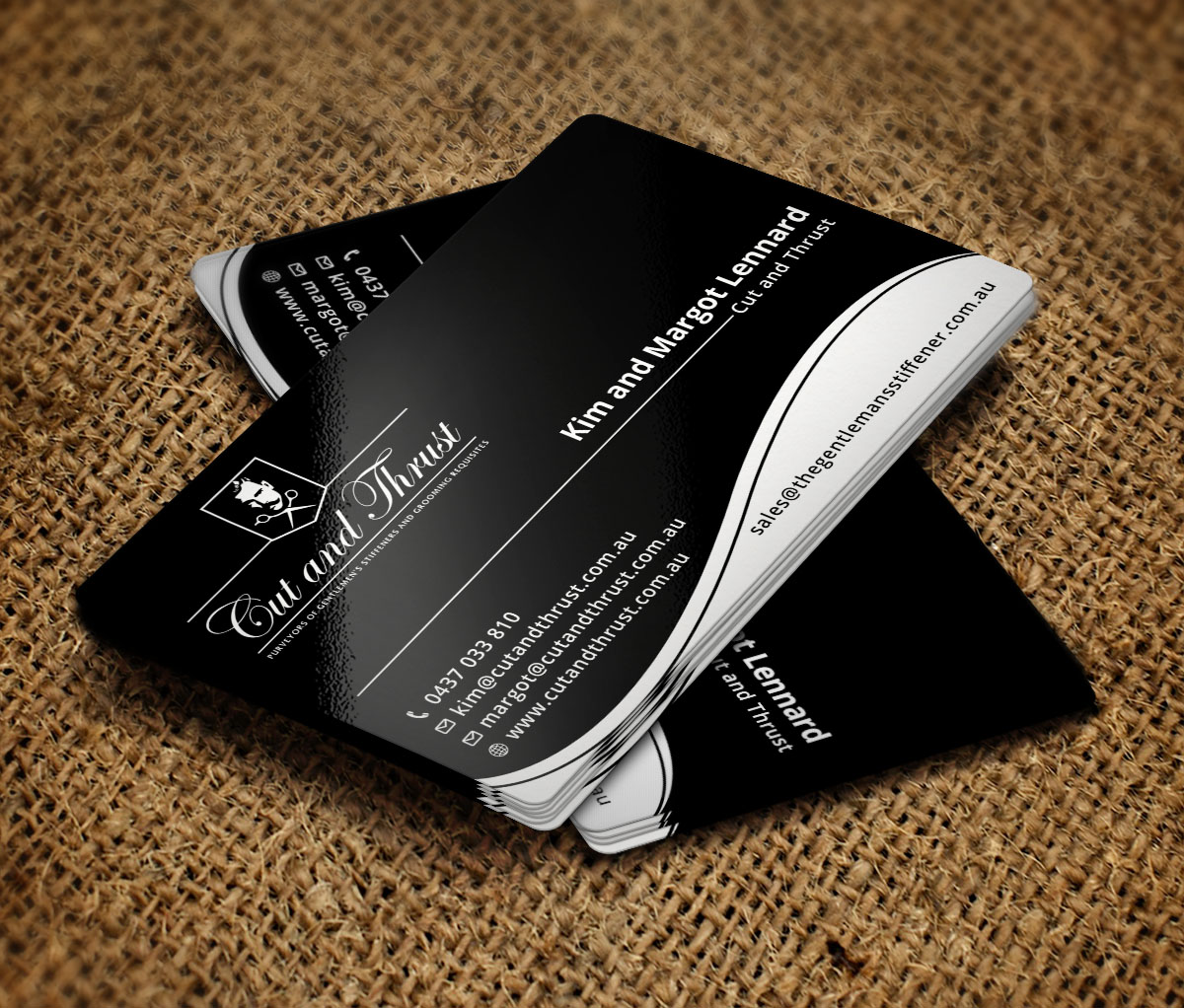 Business Card Design by Verified artistry (Design garden) for Cut and Thrust | Design #10255657