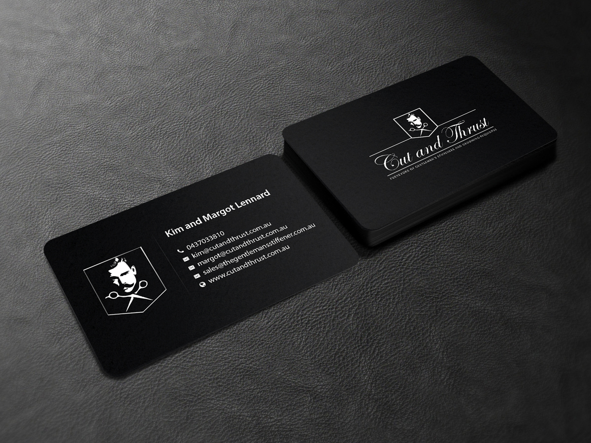 Business Card Design by Creations Box 2015 for Cut and Thrust | Design #10249609