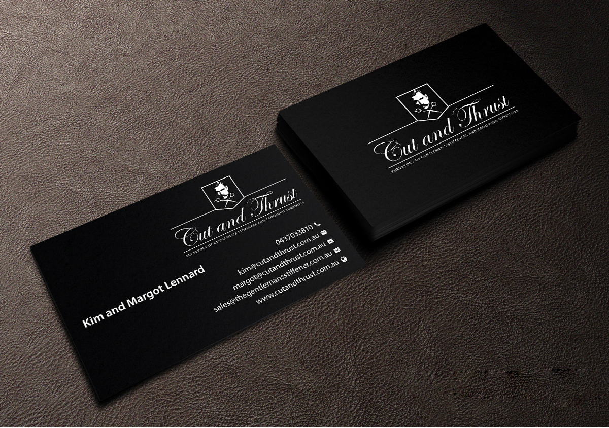 Business Card Design by Creations Box 2015 for Cut and Thrust | Design #10249610