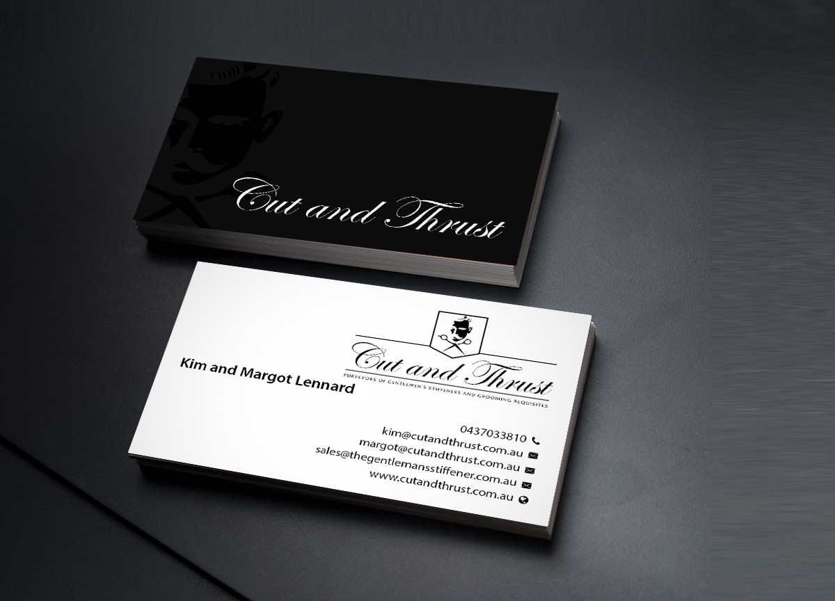 Business Card Design by Creations Box 2015 for Cut and Thrust | Design #10249612
