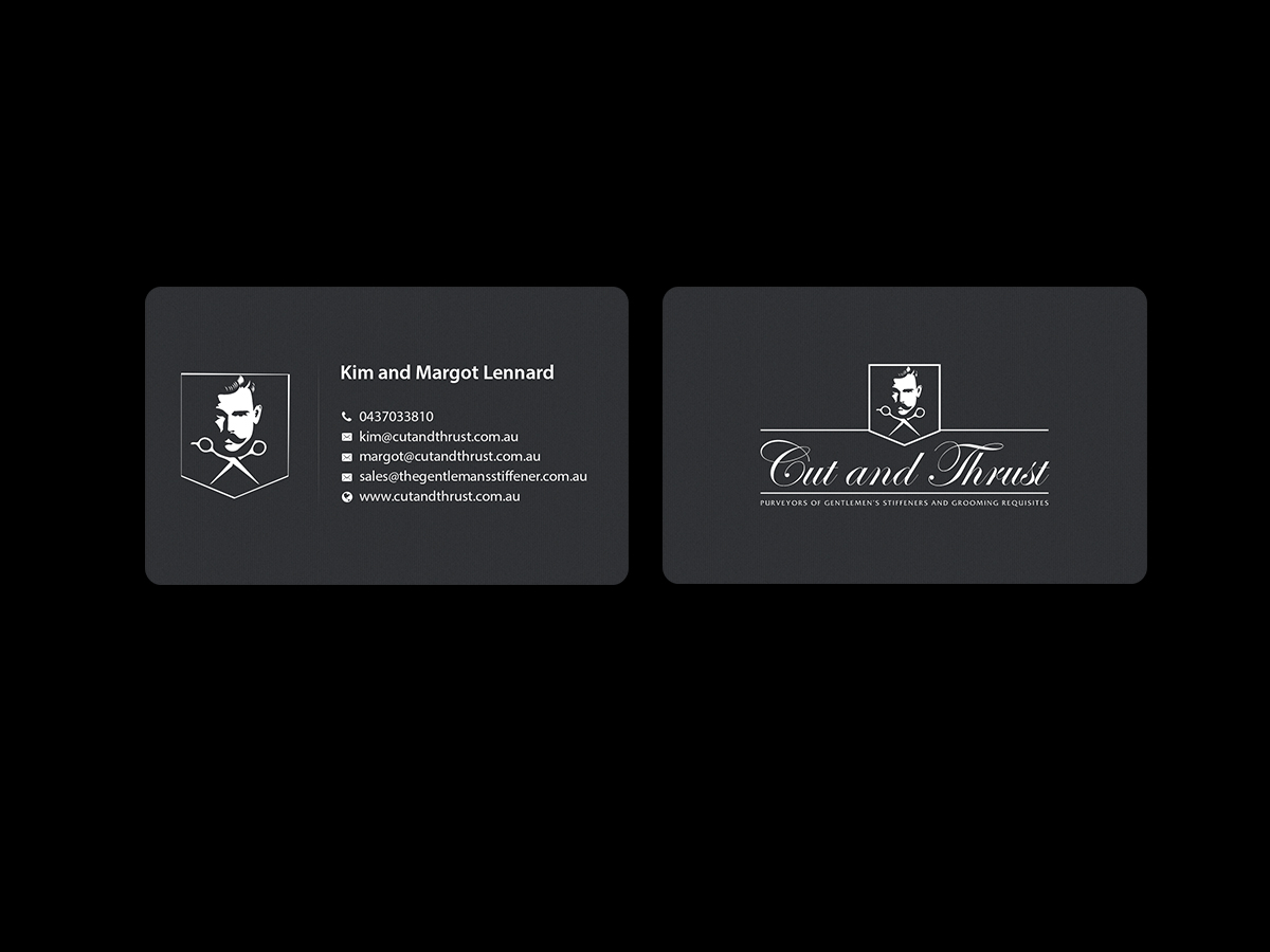 Business Card Design by Creations Box 2015 for Cut and Thrust | Design #10249614