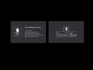 Visitenkarten-Design von Creations Box 2015 für Cut and Thrust | Design: #10249614