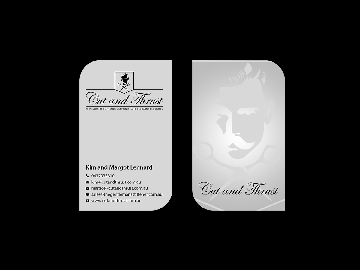 Business Card Design by Creations Box 2015 for Cut and Thrust | Design #10249620