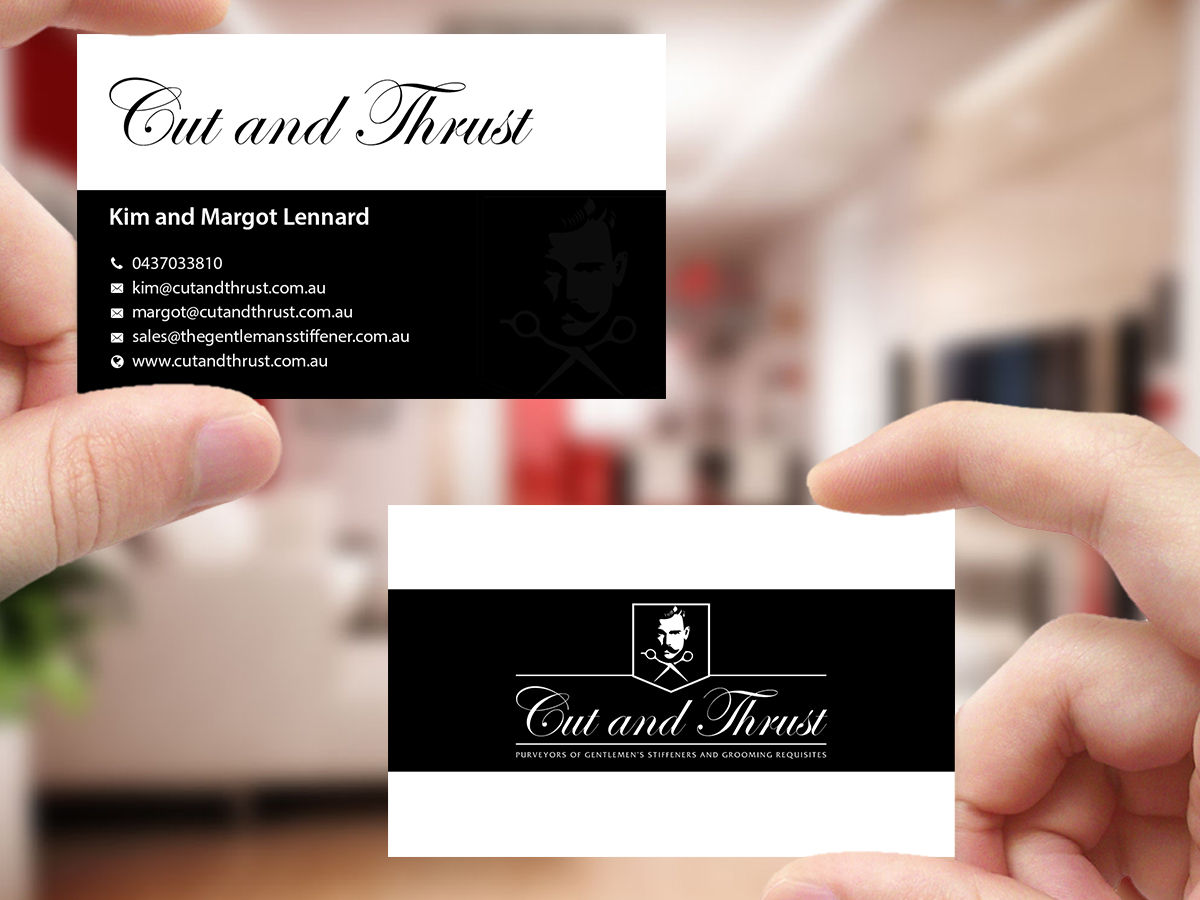 Business Card Design by Creations Box 2015 for Cut and Thrust | Design #10249621
