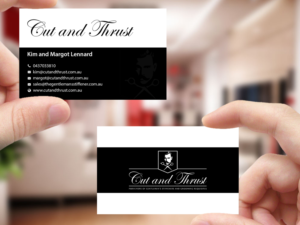 Visitenkarten-Design von Creations Box 2015 für Cut and Thrust | Design: #10249621