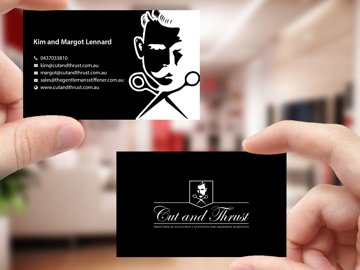 Business Card Design by Creations Box 2015 for Cut and Thrust | Design #10249625