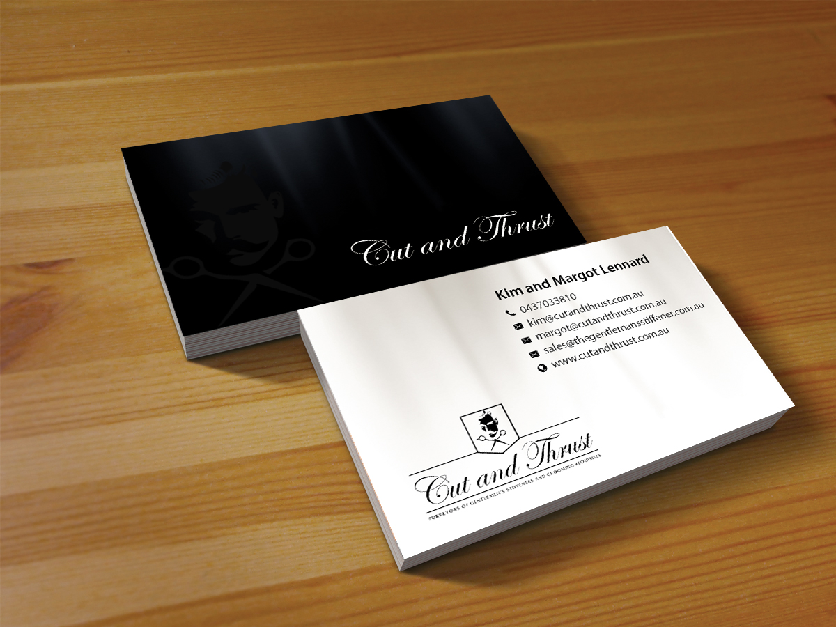 Design de Carte de Visite par Creations Box 2015 pour Cut and Thrust | Design #10249641