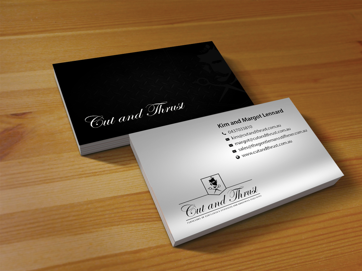 Visitenkarten-Design von Creations Box 2015 für Cut and Thrust | Design #10249642