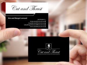 Design de Carte de Visite par Creations Box 2015 pour Cut and Thrust | Design : #10249643