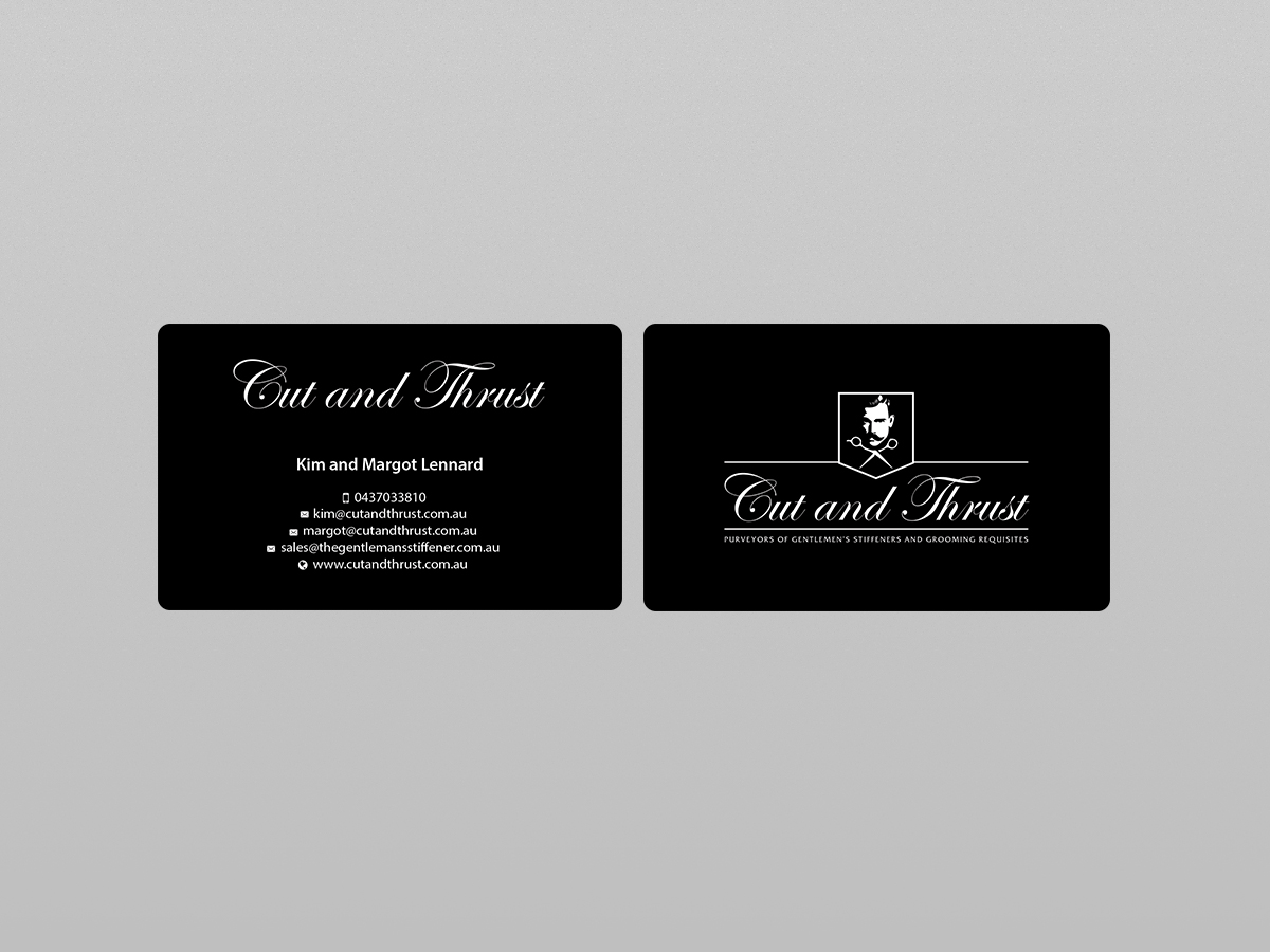 Visitenkarten-Design von Creations Box 2015 für Cut and Thrust | Design #10249679