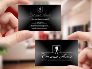 Design de Carte de Visite par Creations Box 2015 pour Cut and Thrust | Design : #10249680