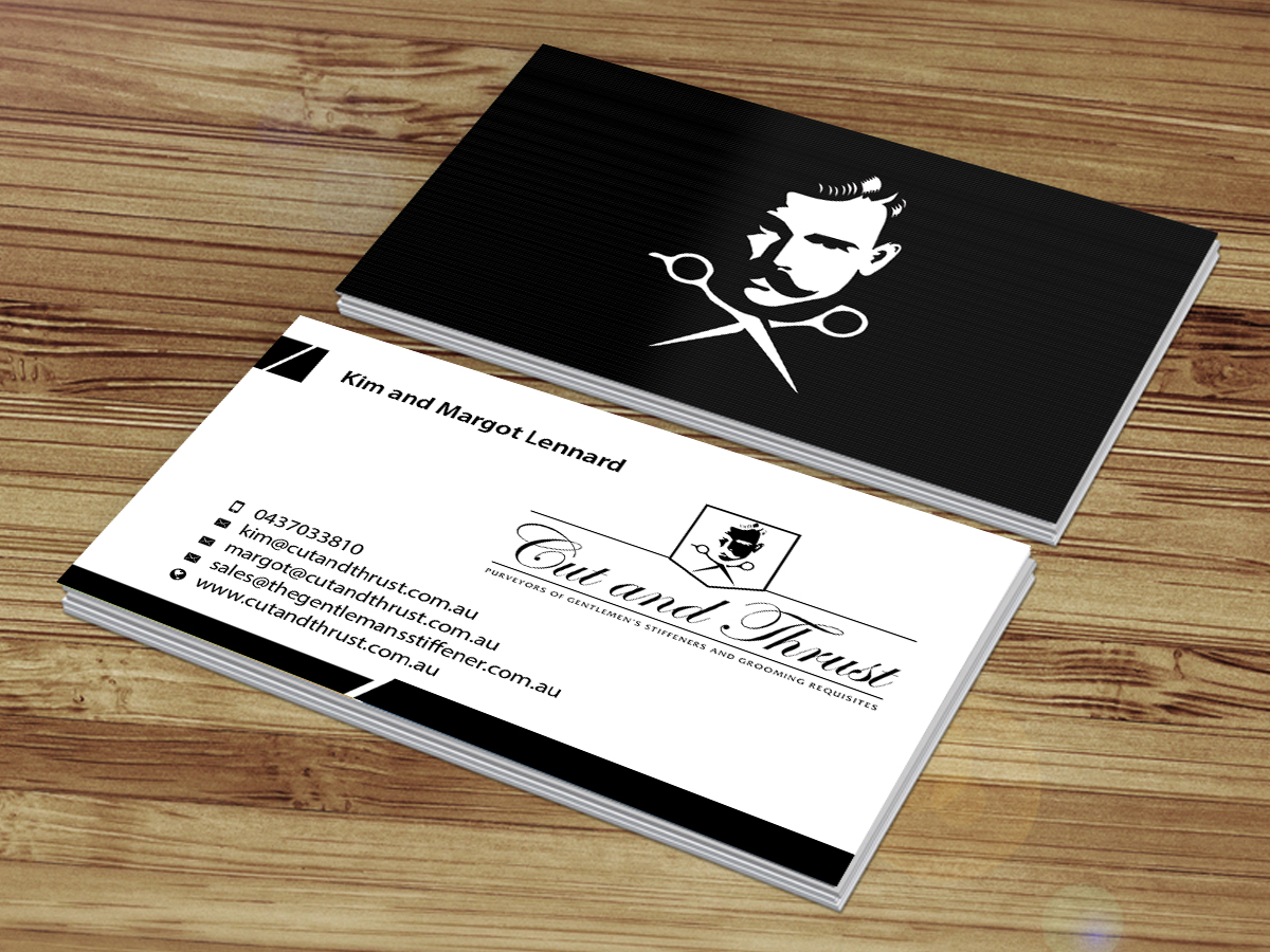 Visitenkarten-Design von Creations Box 2015 für Cut and Thrust | Design #10249683