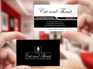 Design de Carte de Visite par Creations Box 2015 pour Cut and Thrust | Design : #10249686