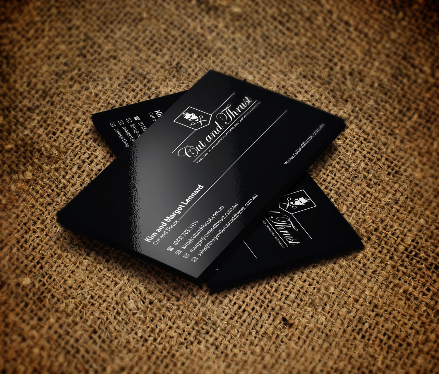 Diseño de Tarjeta de Presentación por OxonoArt para Cut and Thrust | Diseño #10231726