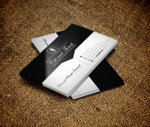 Gentleman's grooming products require a business card | Business Card Design by OxonoArt