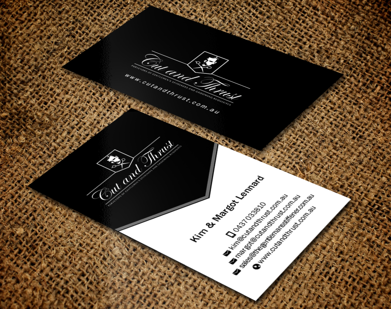 Business Card Design by Brand aid for Cut and Thrust | Design #10237040