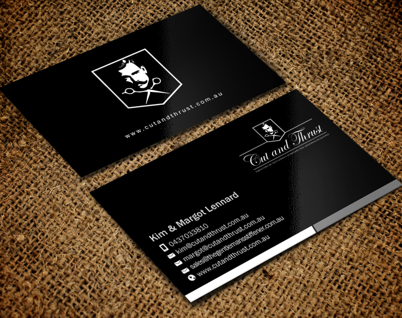 Business Card Design by Brand aid for Cut and Thrust | Design #10237041