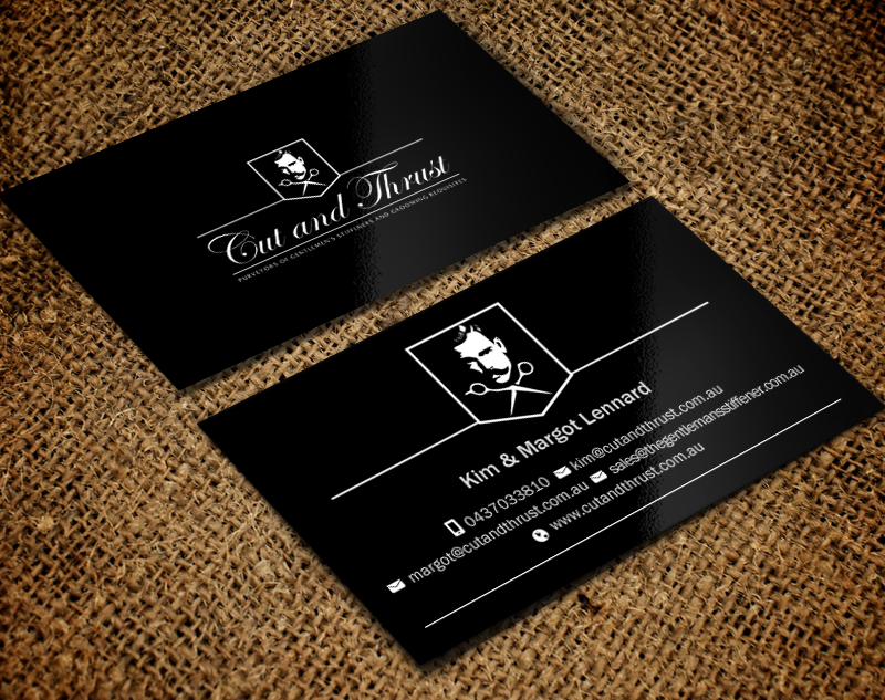 Business Card Design by Brand aid for Cut and Thrust | Design #10237042