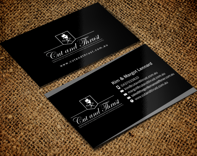 Business Card Design by Brand aid for Cut and Thrust | Design #10237045